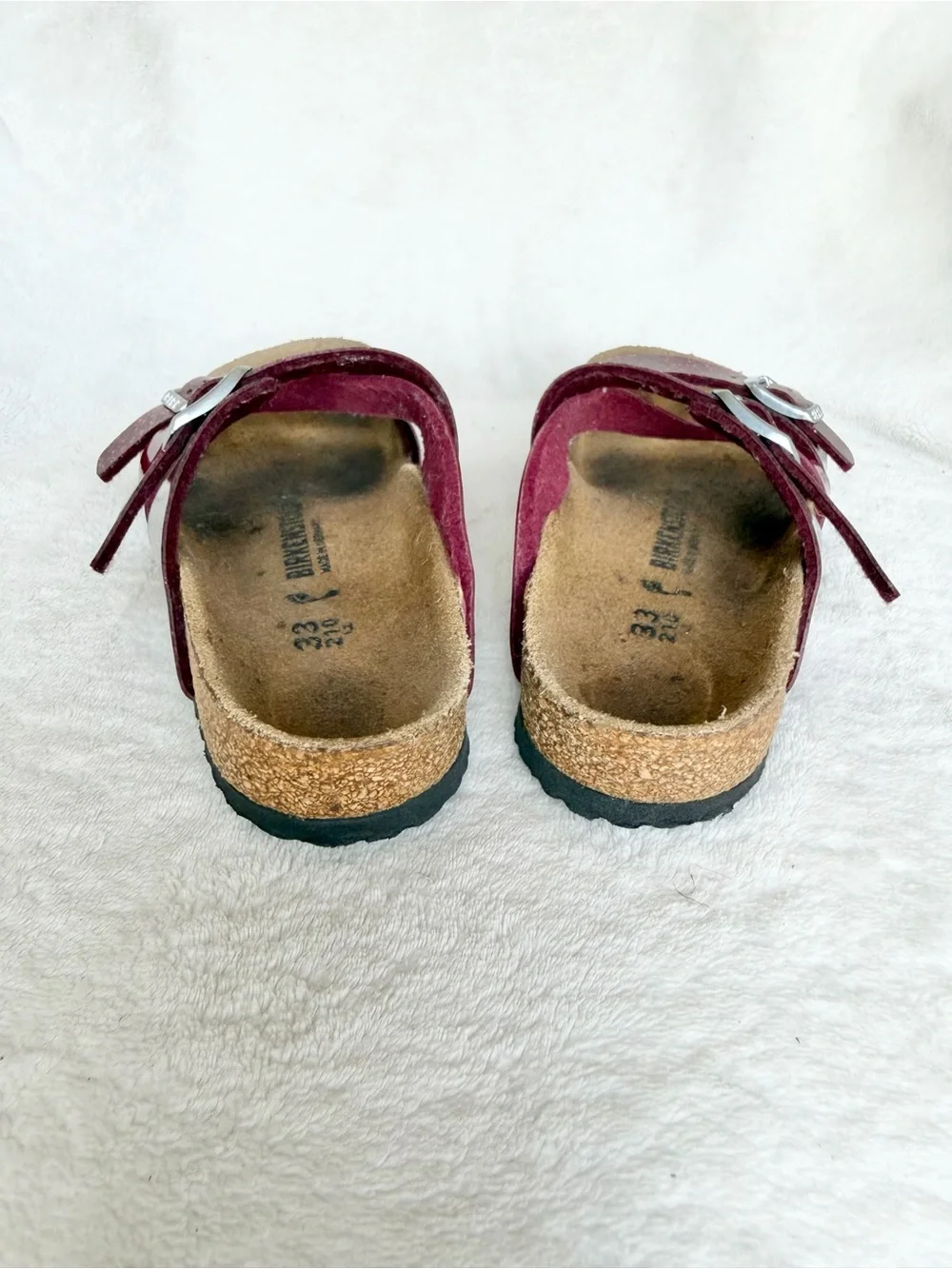 Birkenstock SALINA Burgundy Kids Sandal Cosmic Sparcle Mix Size EU 33 L2  Girl.